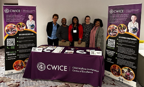 CWICE staff members at their Metropolis info booth