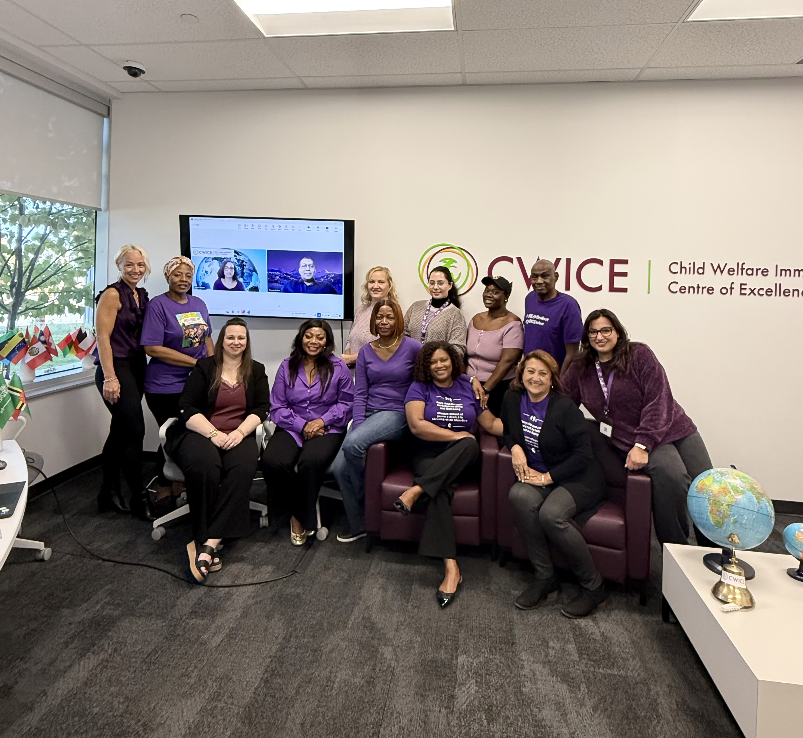 CWICE team on Dress Purple Day